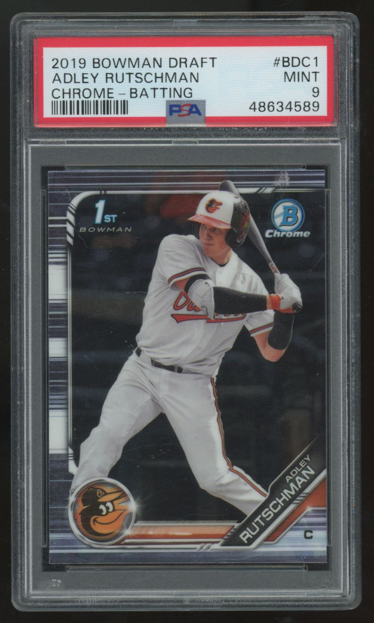 2019 Bowman Draft Adley Rutschman 1st Chrome-Batting #BDC-1 PSA 9