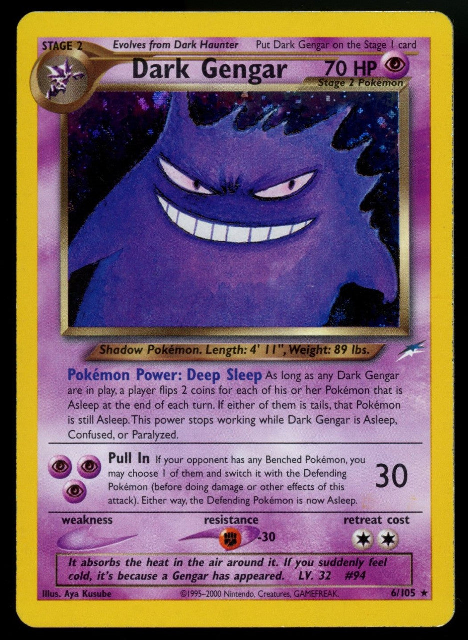 Pokemon Dark Gengar Neo Destiny Unlimited Holo #6/105
