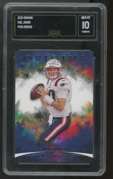 2021 Panini Origins Mac Jones RC #105 GMA 10