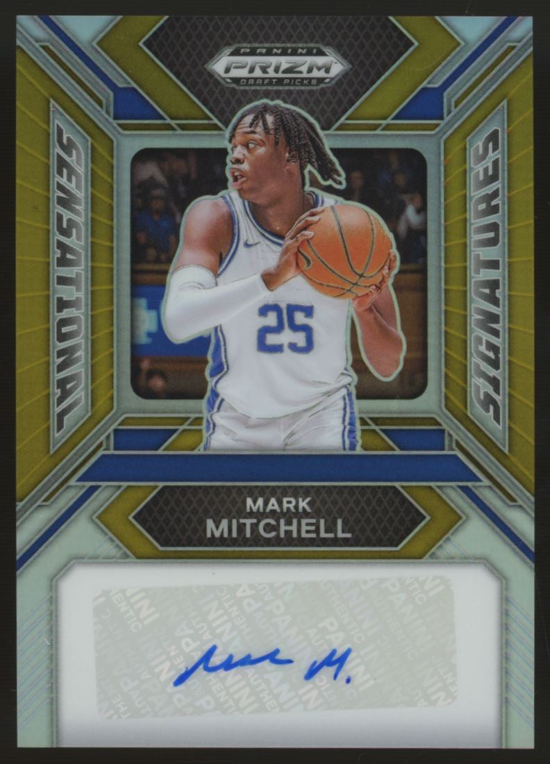 2024-25 Prizm Draft Mark Mitchell Sensational Signatures Auto Gold /10 #SS-MKM
