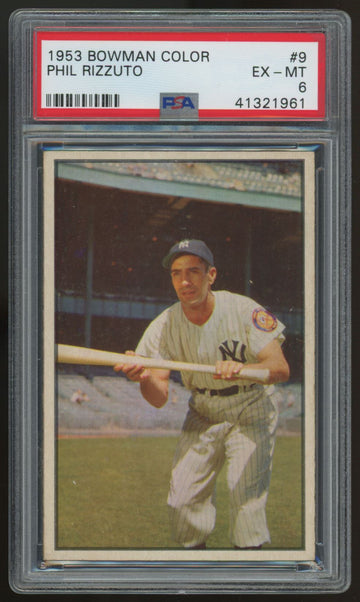 1953 Bowman Color Phil Rizzuto #9 PSA 6