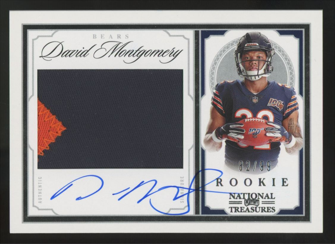 2019 National Treasures David Montgomery RC Patch Auto RPA /99 #CRS-DM