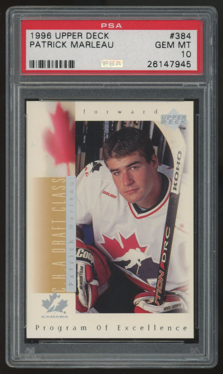 1996-97 Upper Deck Patrick Marleau RC #384 PSA 10