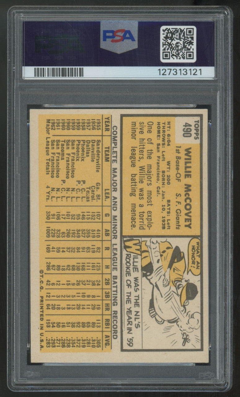 1963 Topps Willie McCovey #490 PSA 5 *121