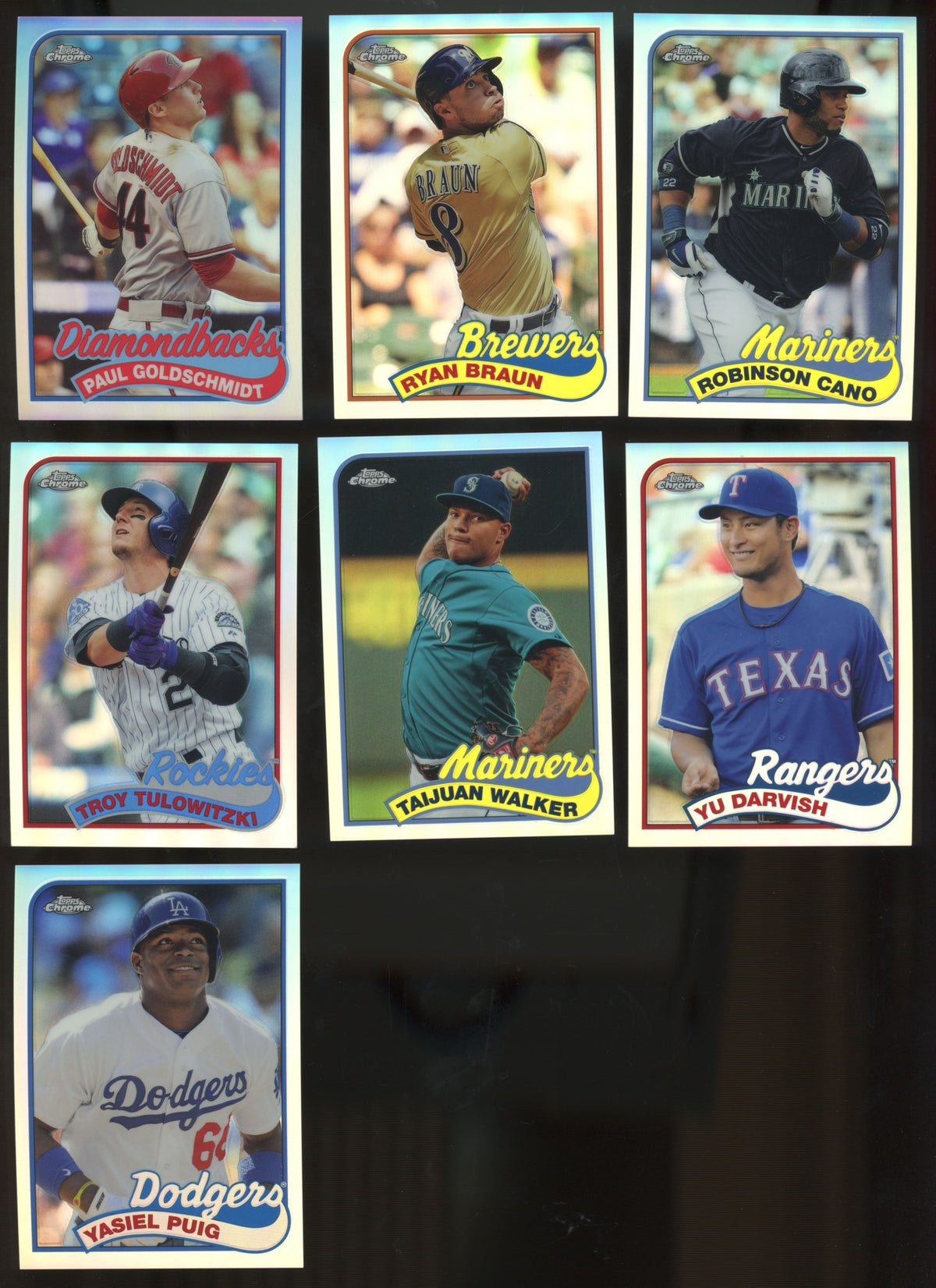 2014 Topps Chrome Refractor Complete Set (25/25)