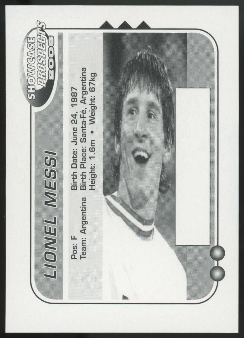 2006 Showcase Prospects Lionel Messi RC NM-MT "D"