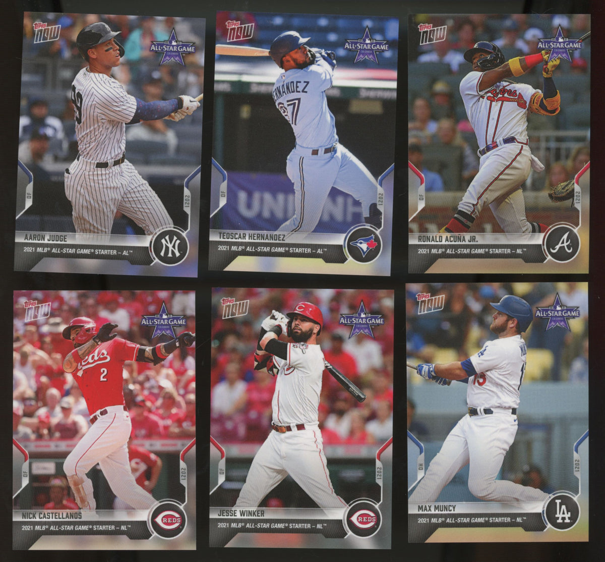 2021 Topps Now MLB All-Star Complete Set (18/18)
