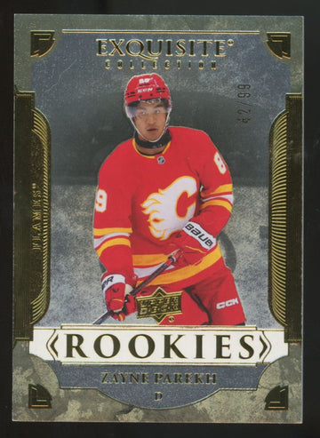 2025-26 UD Black Diamond Exquisite Zayne Parekh RC Gold /99