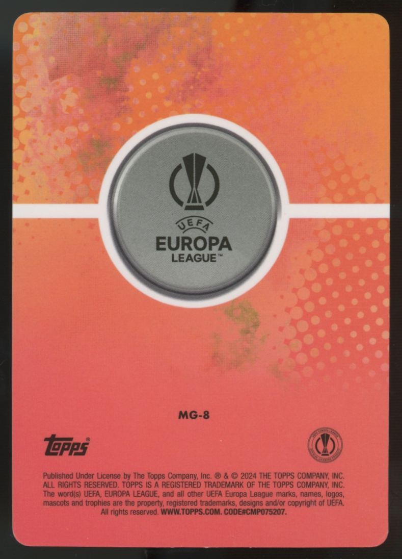 2023-24 Topps Merlin UEFA Club Desire Doue Gamers Lightning Blue Refractor /75