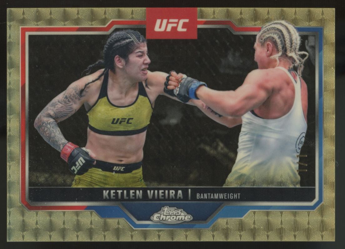 2025 Topps Chrome UFC Ketlen Vieira Superfractor 1/1 #149