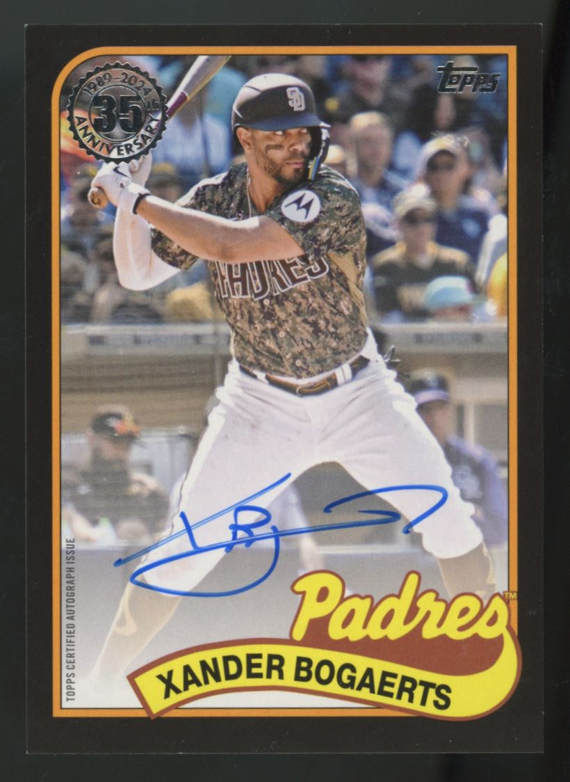 2024 Topps Series Two Xander Bogaerts Black 1989 Auto /199 #89BA-XB