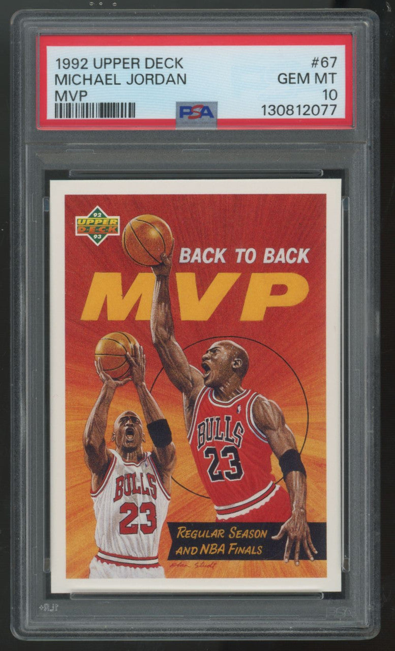 1992-93 Upper Deck Michael Jordan MVP #67 PSA 10