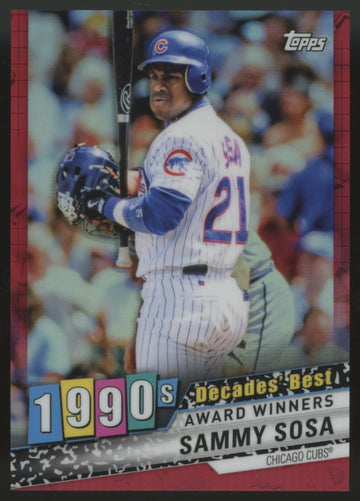 2020 Topps Sammy Sosa Decades Best Red /10 #DBC-65