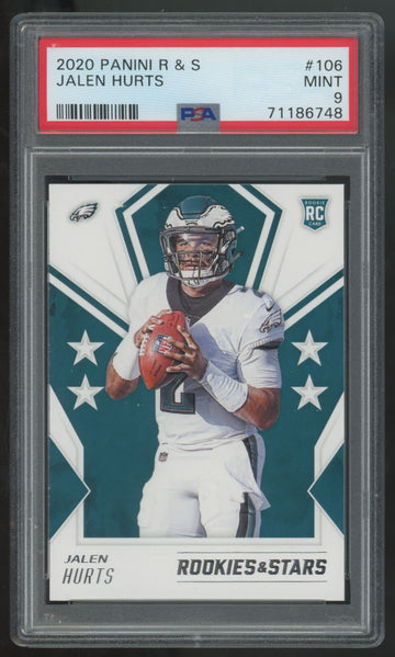 2020 Panini Rookies & Stars Jalen Hurts RC #106 PSA 9