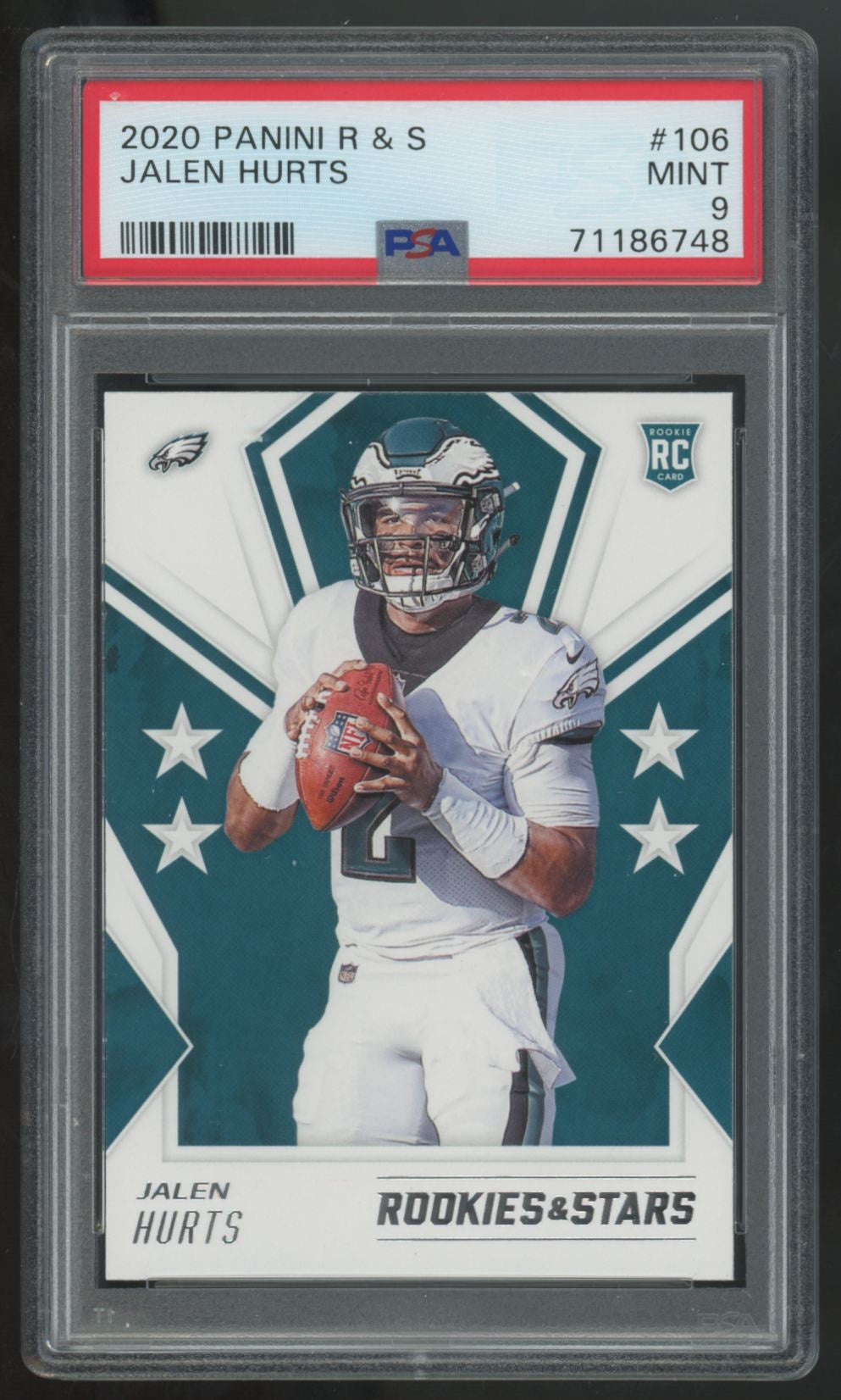 2020 Panini Rookies & Stars Jalen Hurts RC #106 PSA 9