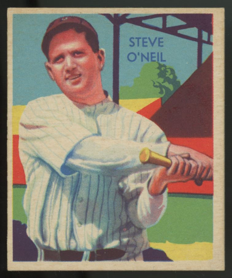 1936 National Chicle Steve O'Neil Diamond Stars #87 NM