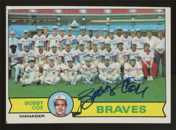 1979 Topps Bobby Cox #302 Signed Auto JSA