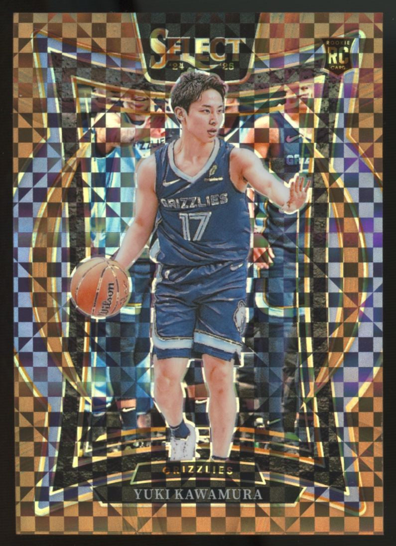 2024/25 Select Yuki Kawamura RC Concourse Bronze Checkerboard /49 #76