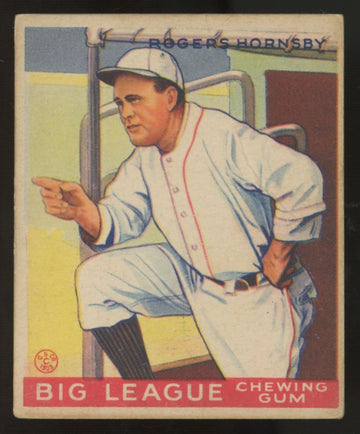 1933 Goudey Rogers Hornsby #188 G/VG
