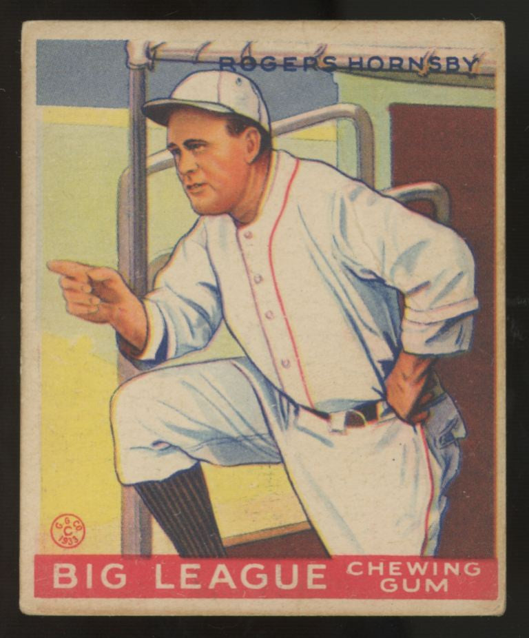 1933 Goudey Rogers Hornsby #188 G/VG