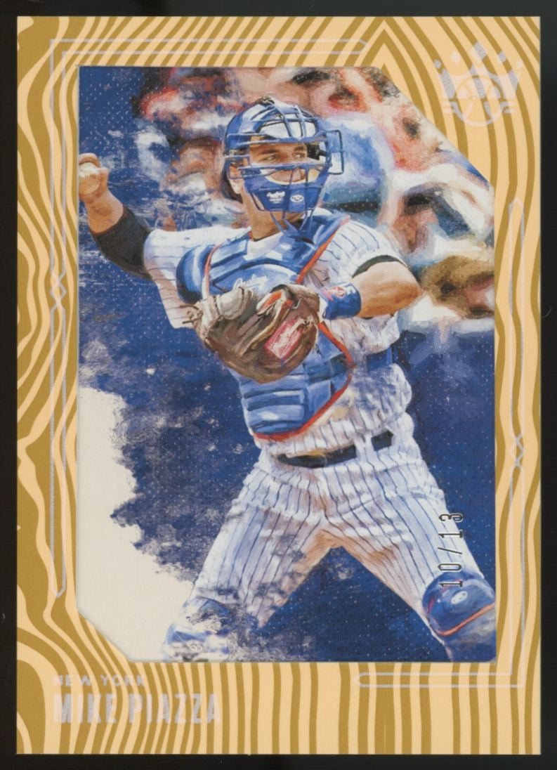 2020 Diamond Kings Baseball Mike Piazza Wood Border /13 #119