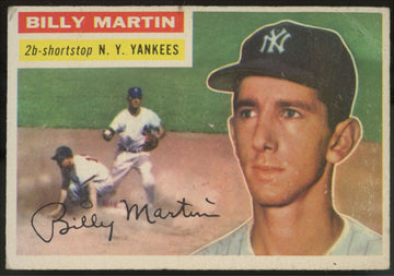 1956 Topps Billy Martin #181 Poor (Back)