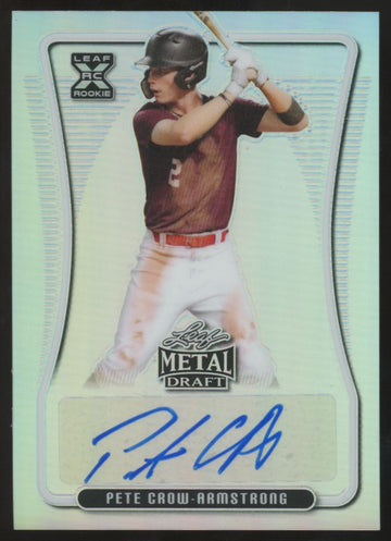 2020 Leaf Metal Draft Pete Crow-Armstrong RC Auto #BA-PCA