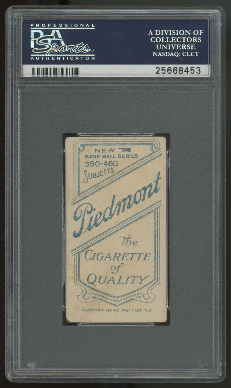 1909-11 T206 Sam Crawford Piedmont Back 350-460/42 PSA 2.5