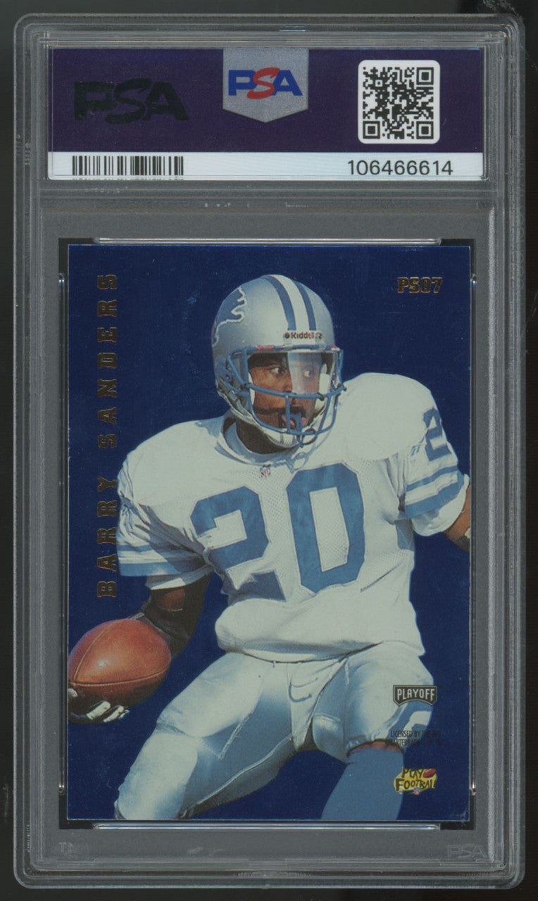 1996 Playoff Prime Barry Sanders Surprise #PS07 PSA 8