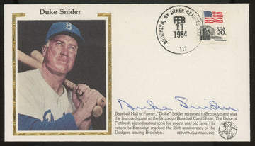 Duke Snider Signed Autographed Cachet JSA