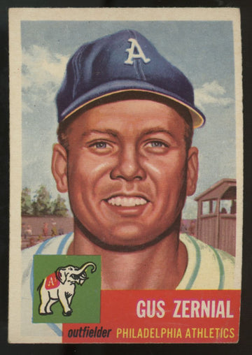 1953 Topps Gus Zernial #42 EX "A"