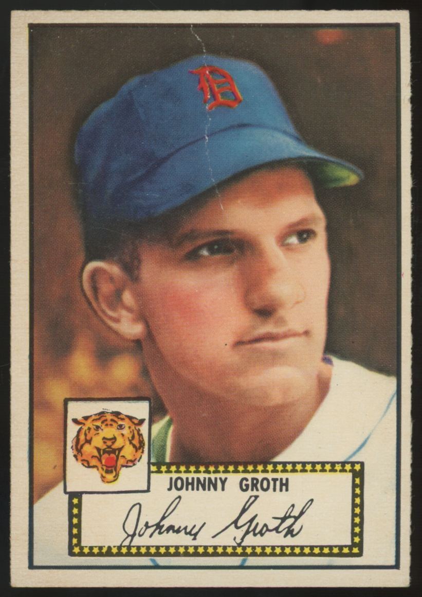 1952 Topps Johnny Groth RC #25 Poor