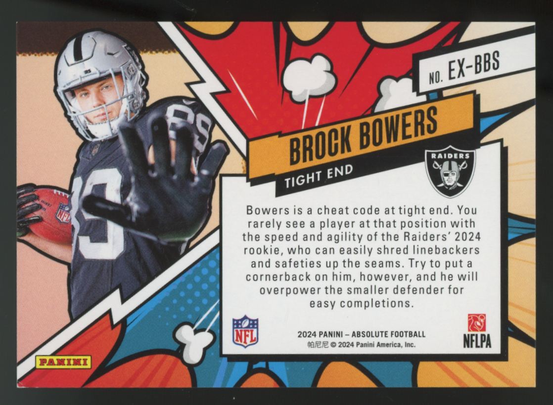 2024 Panini Absolute Brock Bowers RC Explosive SSP #EX-BBS