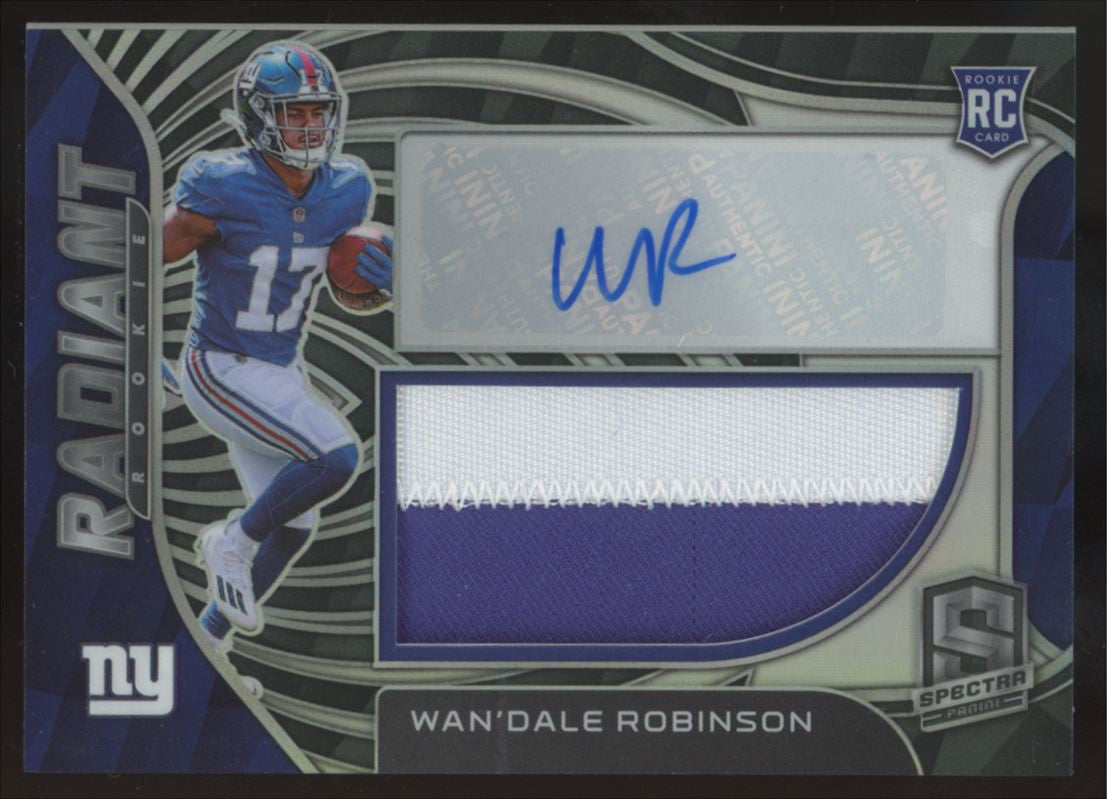 2022 Spectra Wan'Dale Robinson Radiant RC Patch Auto /99