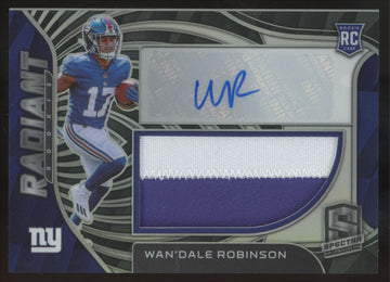 2022 Spectra Wan'Dale Robinson Radiant RC Patch Auto /99