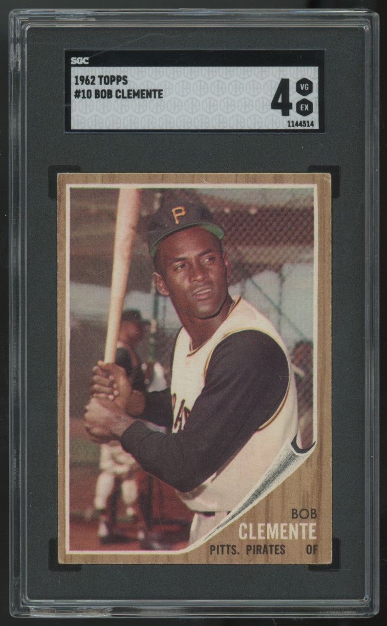 1962 Topps Roberto Bob Clemente #10 SGC 4 *514