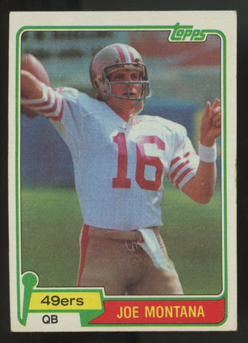 1981 Topps Joe Montana RC #216 VG/EX "B"