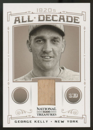 2012 National Treasures George Kelly 1920s All-Decade Relic /99 #14