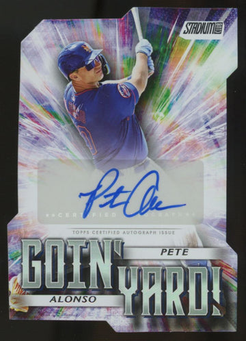 2025 Topps Stadium Club Pete Alonso Goin' Yard Die-Cut Auto #GYA-PA