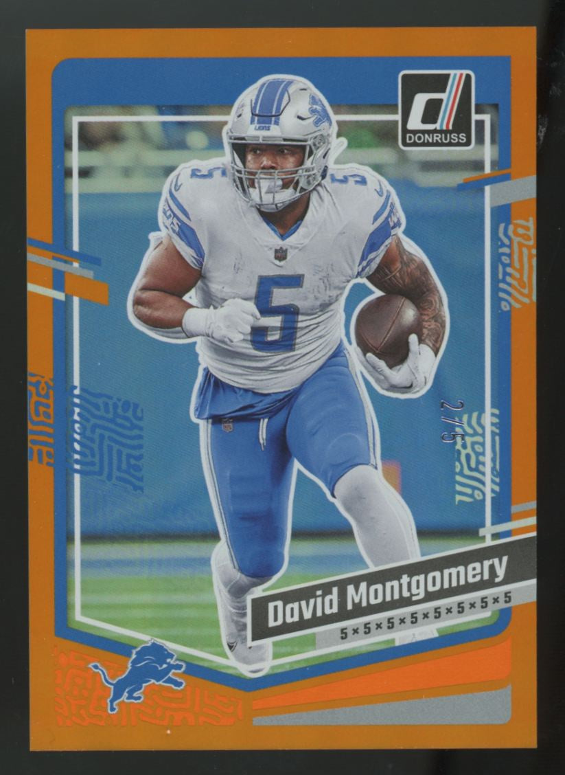 2023 Panini Donruss David Montgomery Jersey Number /5 #97