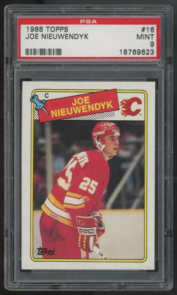 1988-89 Topps Joe Nieuwendyk RC #16 PSA 9