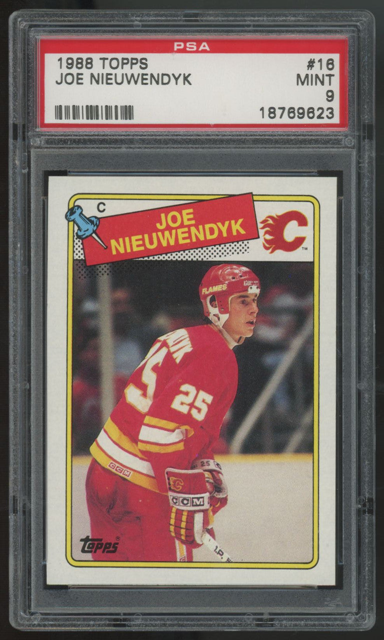 1988-89 Topps Joe Nieuwendyk RC #16 PSA 9