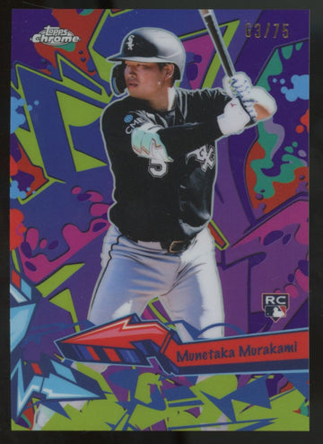 2026 Topps Chrome Munetaka Murakami RC Wild Style Purple Refractor /75 #WST-25