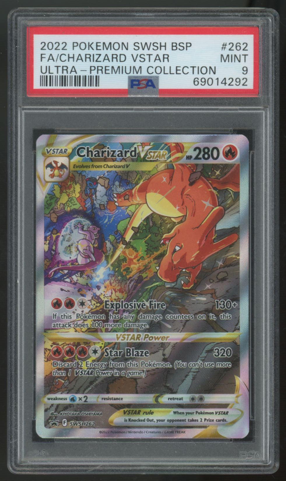 2022 Pokemon Charizard VStar UPC Promo #252 PSA 9