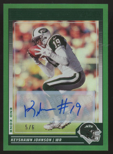 2024 Score Keyshawn Johnson Green End Zone Auto /6 #224