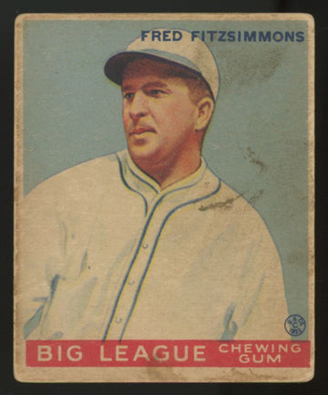 1933 Goudey Fred Fitzsimmons #130 Good