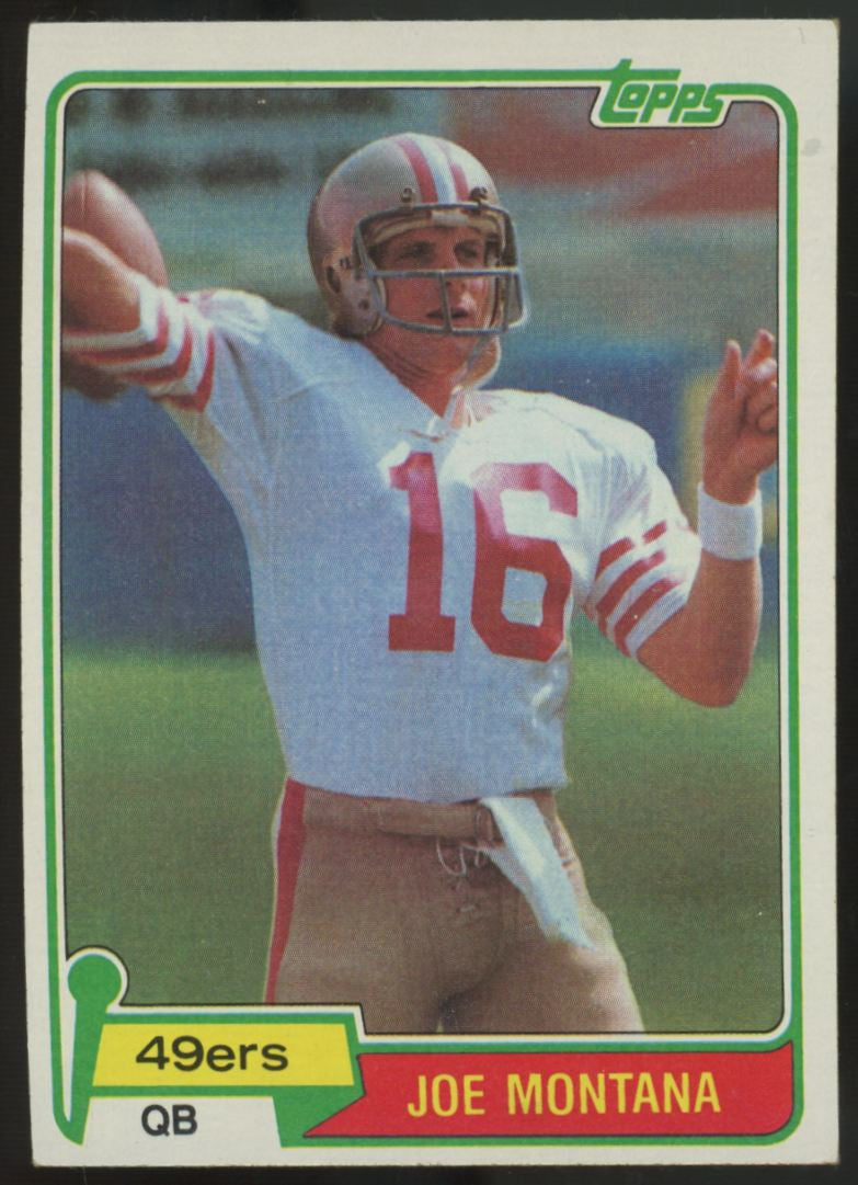 1981 Topps Joe Montana RC #216 VG/EX "A"
