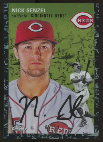 2023 Topps Chrome Platinum Anniversary Nick Senzel Black Toile /10 #267