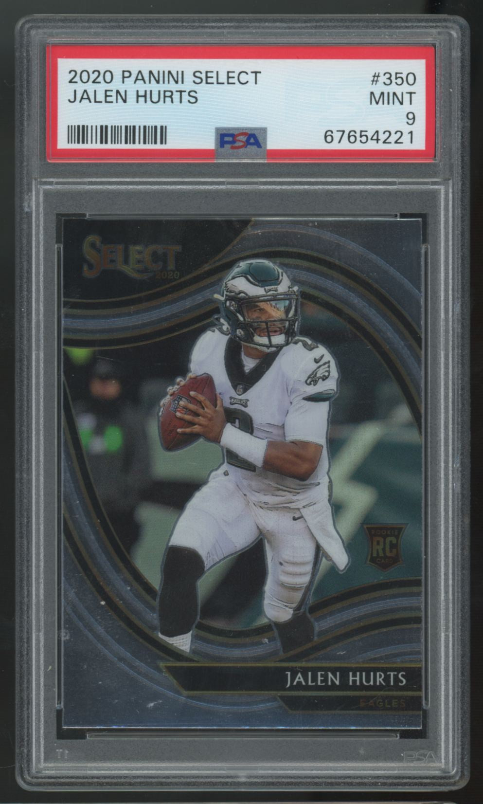 2020 Panini Select Jalen Hurts RC #350 PSA 9