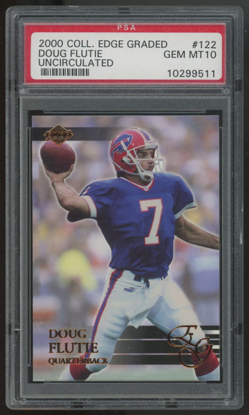 2000 Collector's Edge Graded Doug Flutie Uncirculated /5000 #122 PSA 10